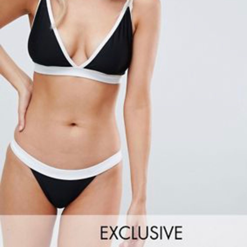 NWT High leg bikini bottom